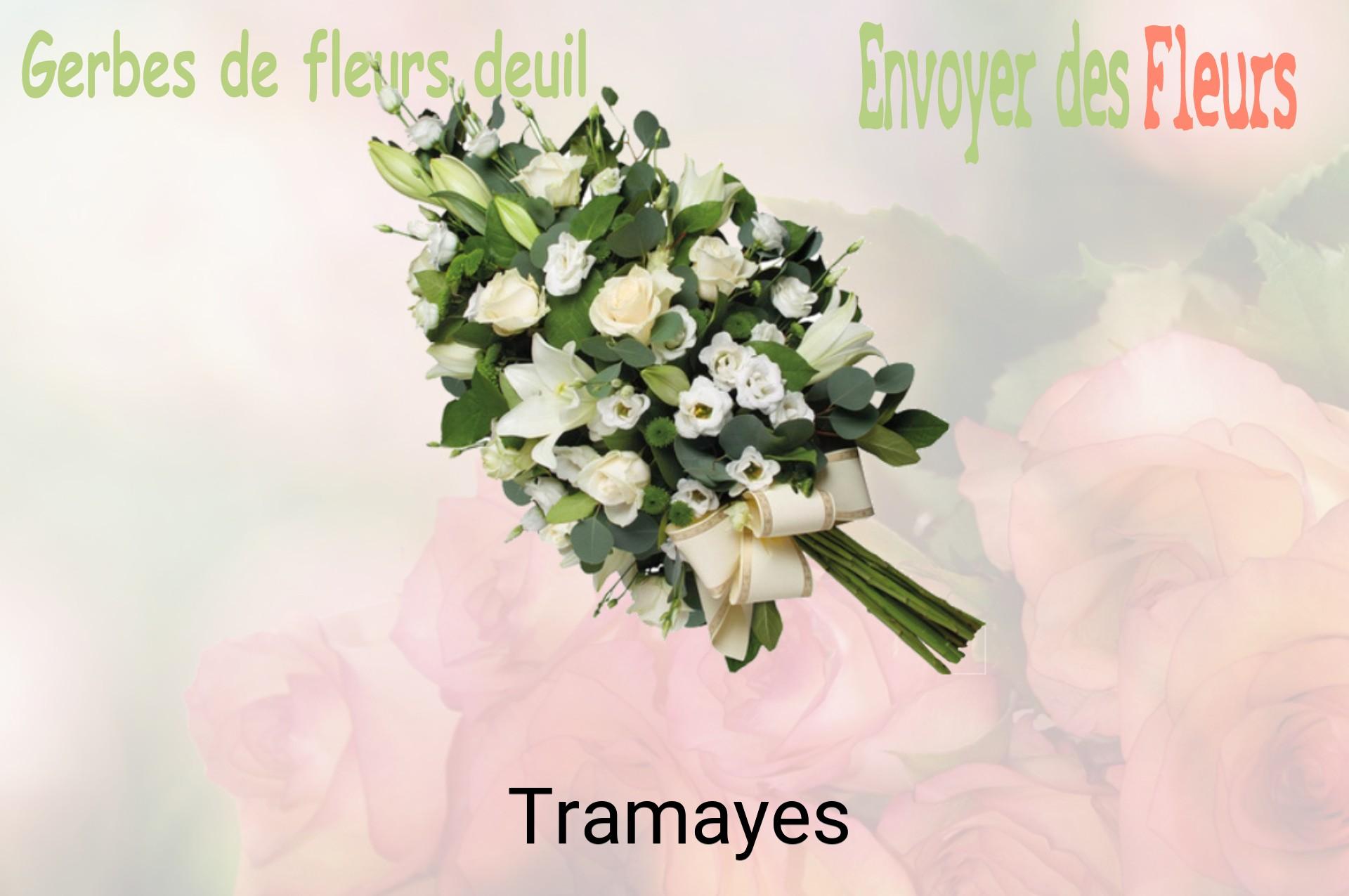 Gerbe de fleurs de deuil livrée à Tramayes